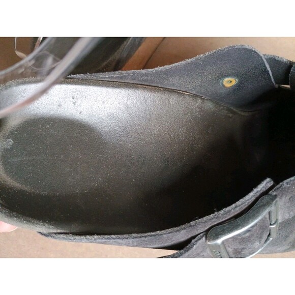 Papillio by Birkenstock Fanny Wedge Buckle Clogs Mules Womens Sz 8 EU 39 Gray - Picture 8 of 9